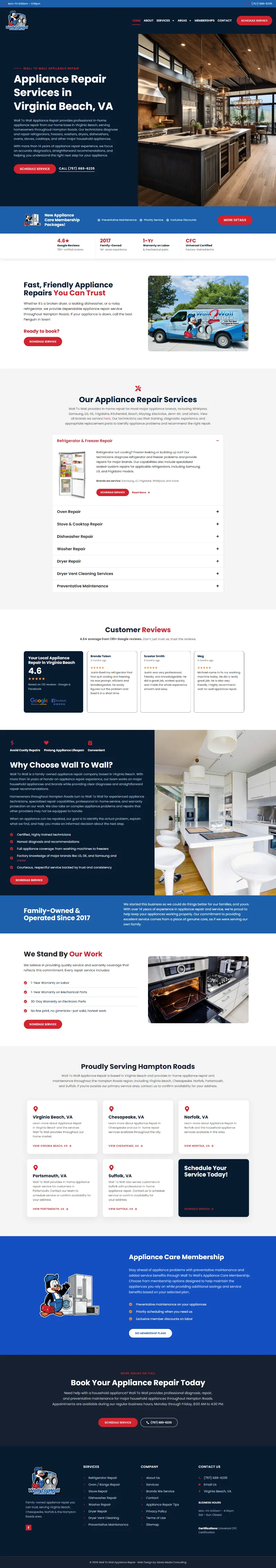 Wall To Wall Appliance Repair